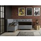 Designová rohová lavice Barcelona – čalouněná, na míru, s úložným prostorem 03