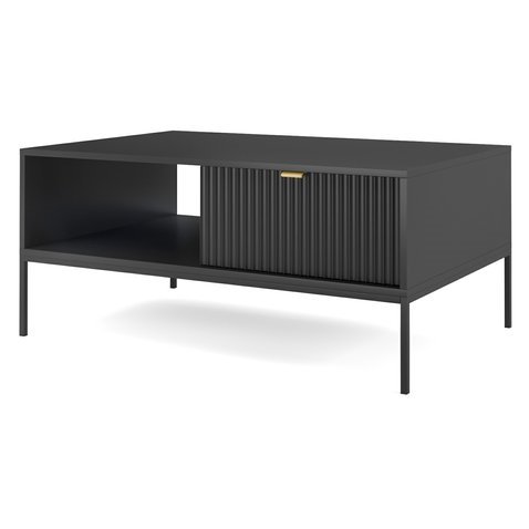Konferenční stolek Nova - černá/zlatá - 01