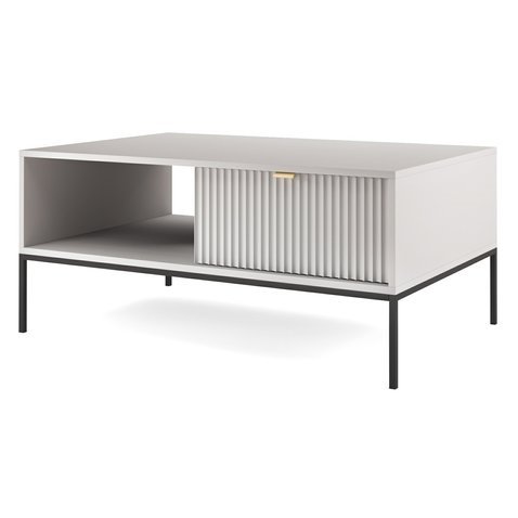 Moderní konferenční stolek Nova - šedá/zlatá - 01
