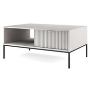 Moderní konferenční stolek Nova - šedá/zlatá