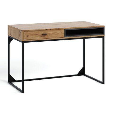 Stylový psací stůl Olier - dub artisan / černá 01