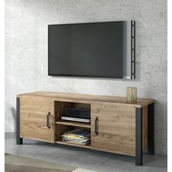 Televizní stolek Olin - smrk appenzeller / černá