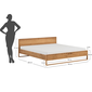 Masivní manželská postel Adria 160 x 200 cm - olejovaný dub 13