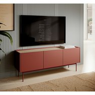 TV stolek Color - cihlová/dub linea