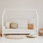 Dětská domečková postel Pioli 90 x 190 cm - bílá borovice 01