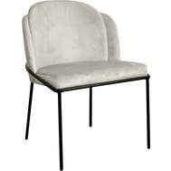 Elegantní čalouněná židle Polly new - šedobéžová