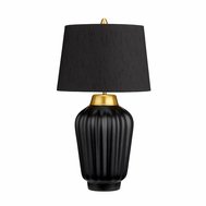 Elegantní stolní lampa Bexley - černá / mosaz