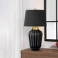 Elegantní stolní lampa Bexley - černá / mosaz 06