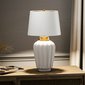 Keramická stolní lampa Bexley - bílá / mosaz 06