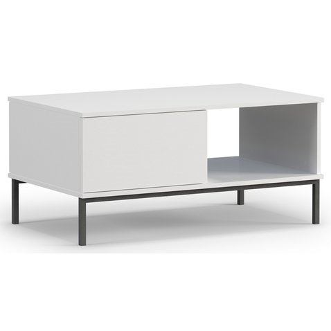 Moderní konferenční stolek Querty - bílá - 01