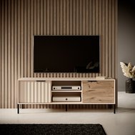 Moderní TV stolek Rave - béžová/dub wiking
