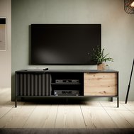 Menší TV stolek Rave - černá/dub artisan