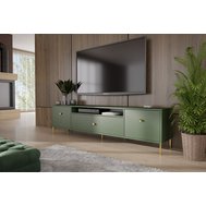 Zelený televizní stolek Mell 180 cm