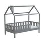 Dětská postel Alfie PLUS 2 se snímatelnou zábranou - 120 x 200 cm - šedá 02