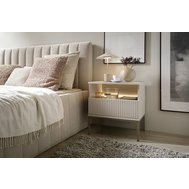 Moderní noční stolek s osvětlením Sento - kašmír 05