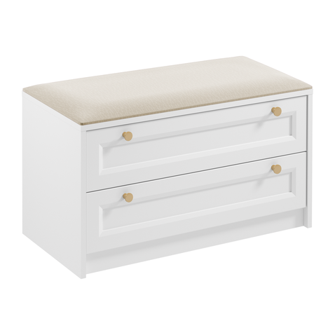 Úložná lavice Rel - bílý mat 01