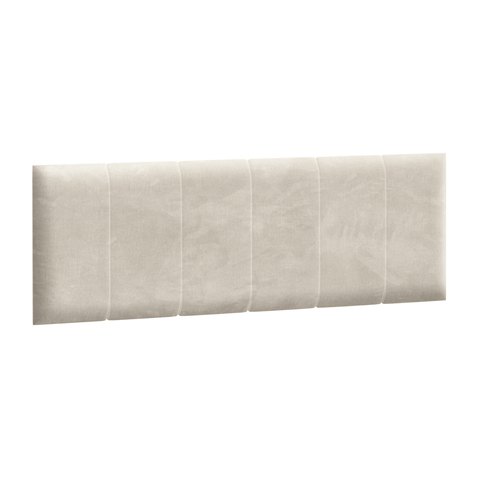 Čalouněný panel na postel Rel 140 x 200 cm - bílý mat 01