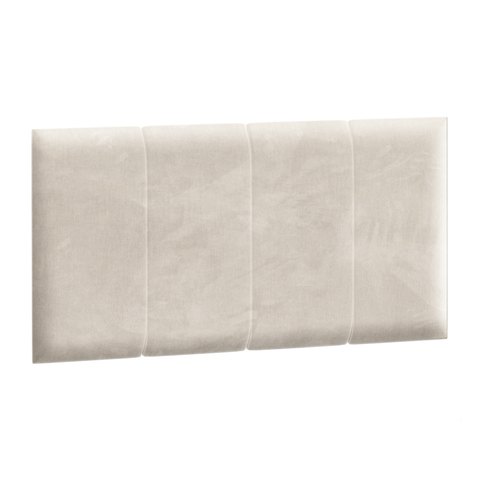 Čalouněný panel na postel Rel 90 x 200 cm - bílý mat 01