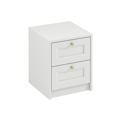 Noční stolek se šuplíky Rel - bílý mat 01