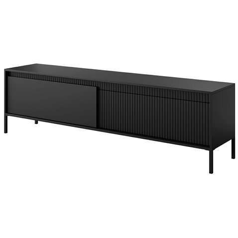 Prostorný TV stolek Senso - černá - 01