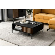 Konferenční stolek Meorati - dub artisan / černá