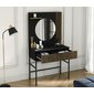 Toaletní stolek Meorati se zrcadlem - dub artisan / černá 02