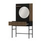 Toaletní stolek Meorati se zrcadlem - dub artisan / černá 07
