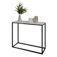 SKM1 – minimalistický konzolový stolek v bílo-černém provedení