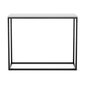 SKM1 – minimalistický konzolový stolek v bílo-černém provedení - čelní pohled