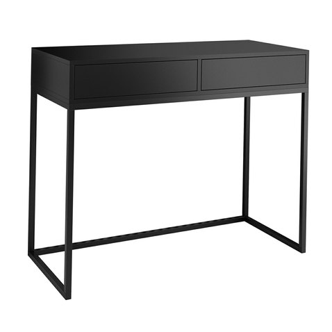 Konzolový stolek SKM2 – černý mat s dvojicí praktických šuplíků