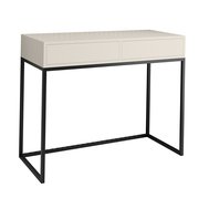 Konzolový stolek SKM2 se šuplíky – kašmír a černý kov v moderní eleganci