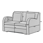 Malé sofa Ario s rozkládací funkcí - tmavě zelená 09