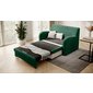 Malé sofa Ario s rozkládací funkcí - tmavě zelená 02