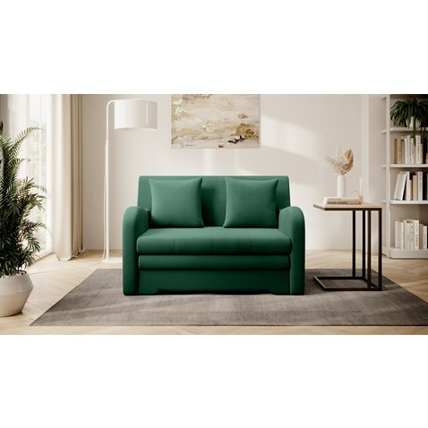 Malé sofa Ario s rozkládací funkcí - tmavě zelená 01