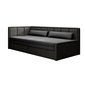 Rozkládací sofa Fulgeo s úložným prostorem - černá / středně šedá 04