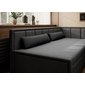 Rozkládací sofa Fulgeo s úložným prostorem - černá / středně šedá 07