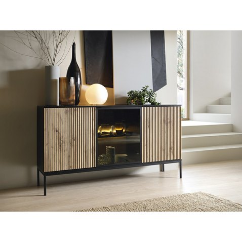 Prostorná komoda s osvětlením Sento