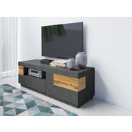 Televizní stolek Silke 2 - matera / dub wotan