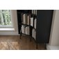 Rohový regál Skandica Horn 80 cm, černá - detail police