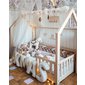 Domečková postel Bianco duo 80 x 160 cm - reálné foto
