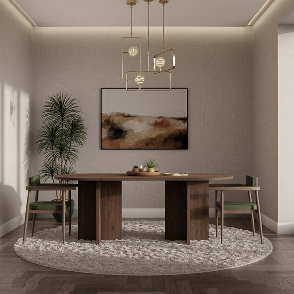 Jídelní stůl LOEN – ořech okapi