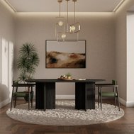 Jídelní stůl LOEN – tmavý jasan portland