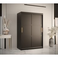 Šatní skříň s posuvnými dveřmi Ramiro 1 - 120 cm / černá