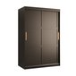 Šatní skříň s posuvnými dveřmi Ramiro 1 - 120 cm / černá 02