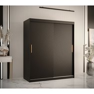 Černá šatní skříň Riflo Slim 1 - 150 cm