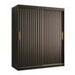 Černá šatní skříň Riflo Wave 1 - 150 cm - 02
