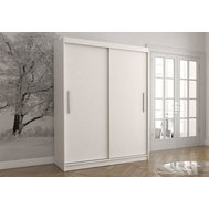 Bílá šatní skříň Vista 04 - 150 cm