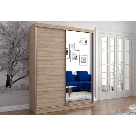 Šatní skříň v dekoru dub sonoma Vista 05 - 150 cm - 01