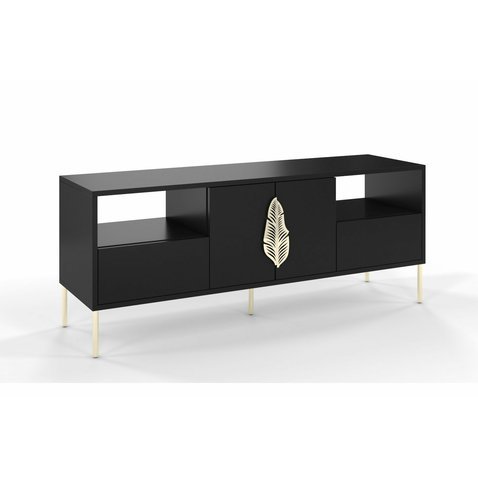 Elegantní černý TV stolek Skandica Merlin 01