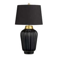 Elegantní stolní lampa Bexley - černá / mosaz